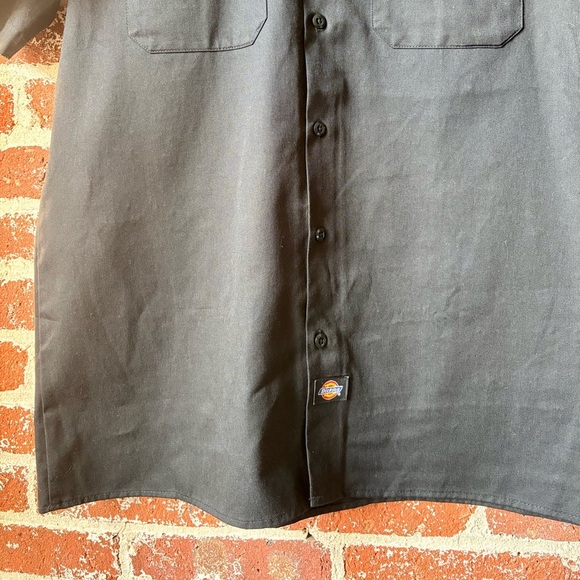 2010s Dickies Racing black button down shirt - Picture 5 of 7